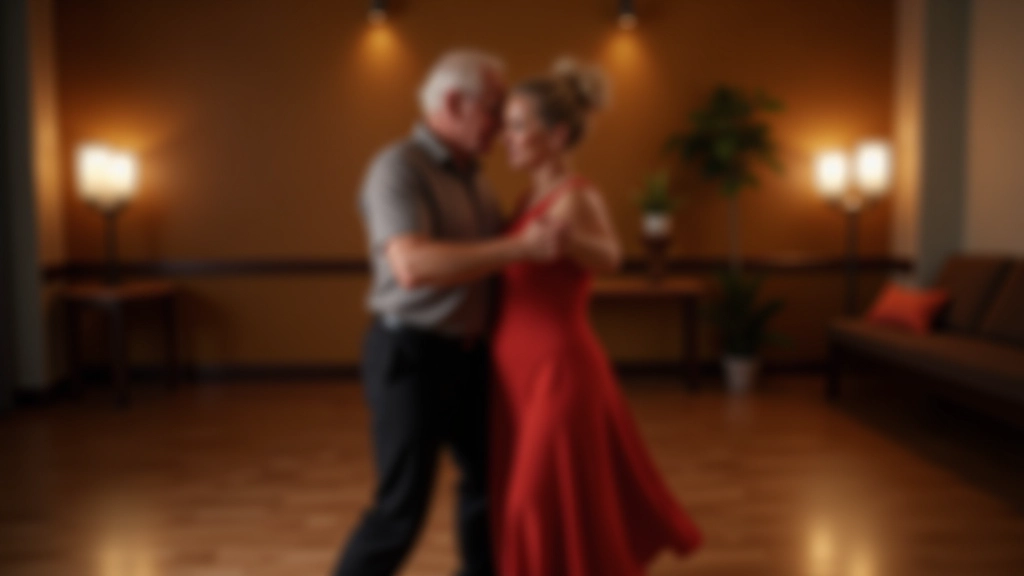 A female dancer leading a male partner through a Latin dance move, demonstrating both leading and following roles in partner dancing
