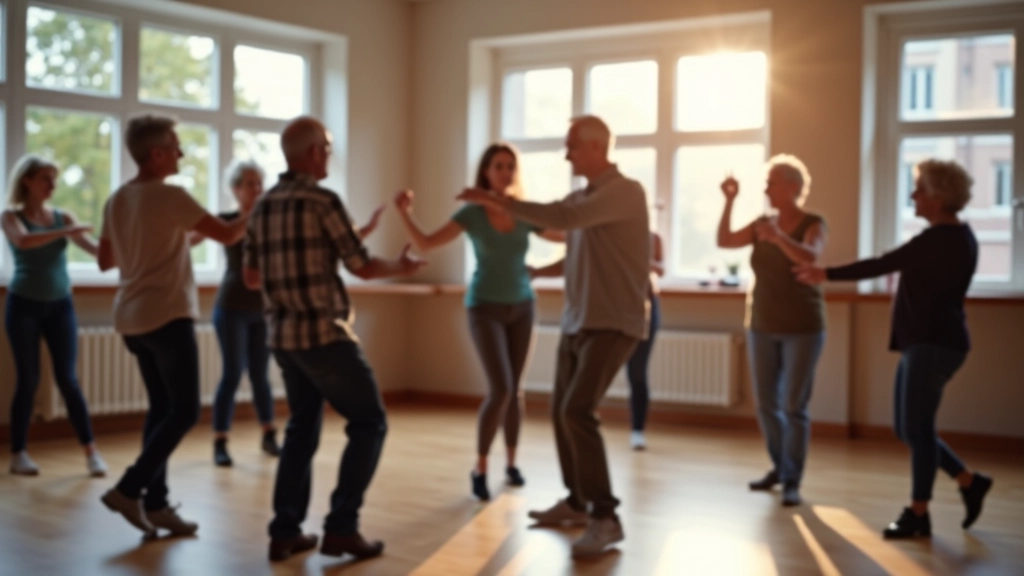 Latin dance workshop in progress